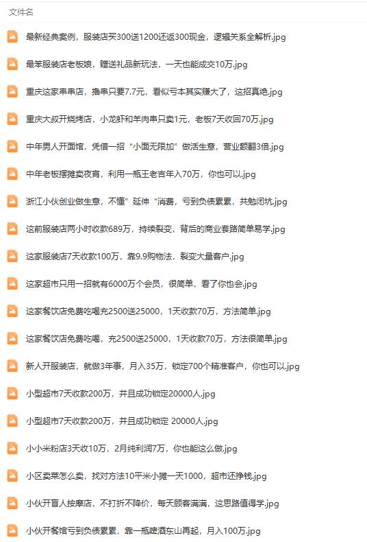 真实有效391套商业模式，年入几十到几百万案例解析（电子书+视频+图文）